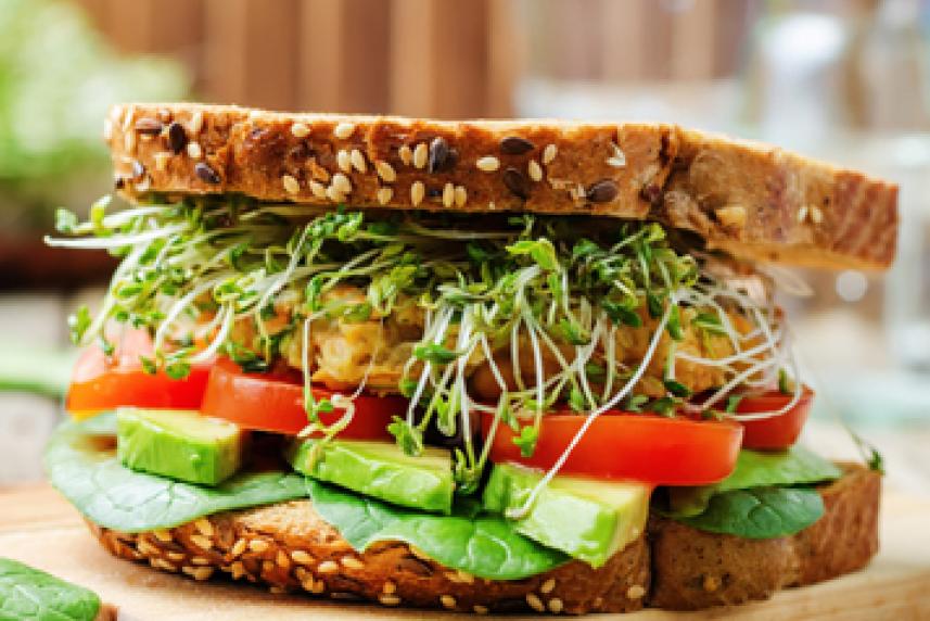 Chickpea Sunﬂower Sandwich