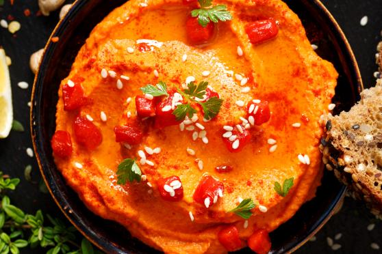 Roasted Red Pepper Hummus